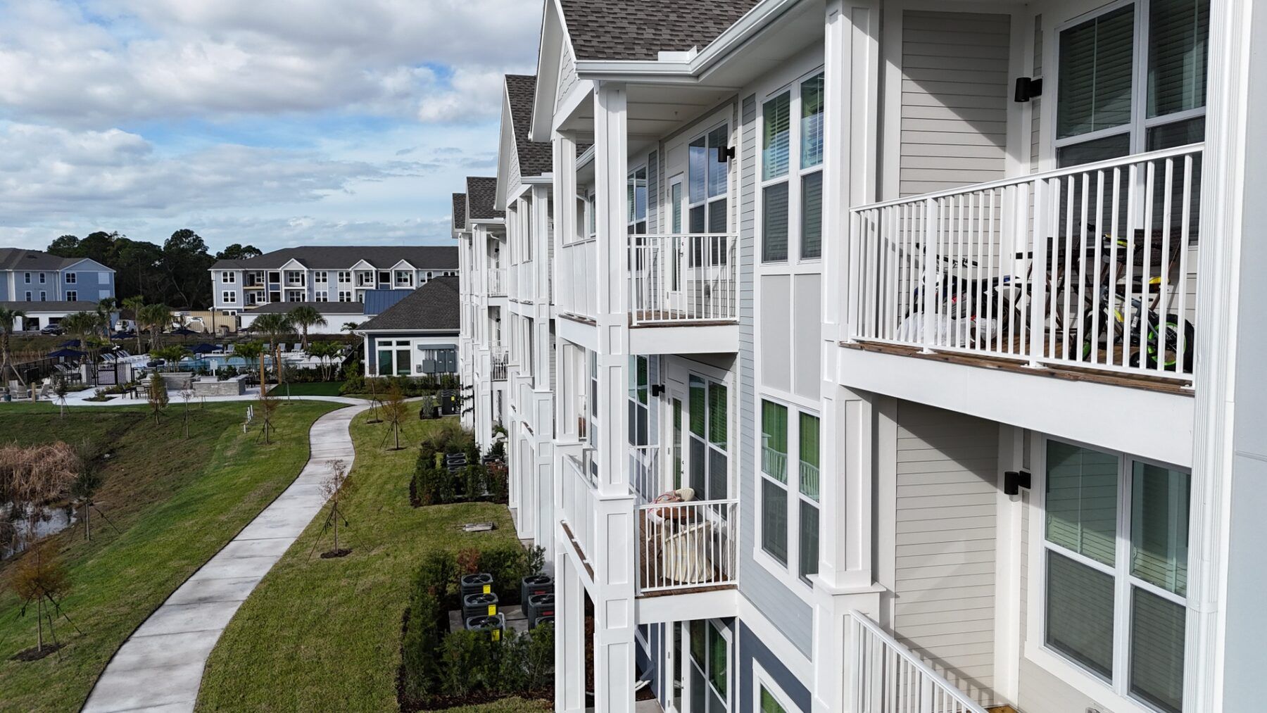 ACG impact windows on multifamily building in Florida
