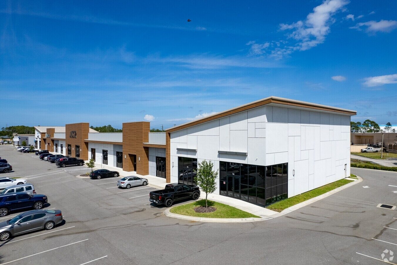 Hardy World 4.0 Melbourne FL — aerial view of completed retail center