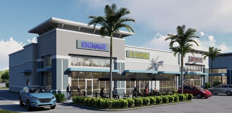 Shoppes at Westlake Point — retail storefront glazing