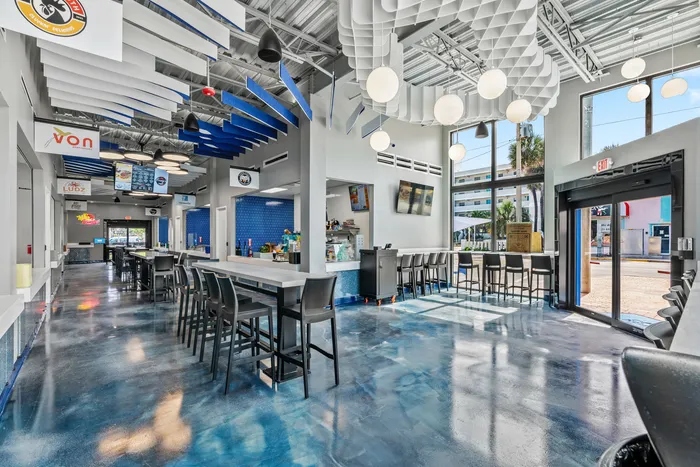 Wave Food Hall interior — ACG ESWindows installation